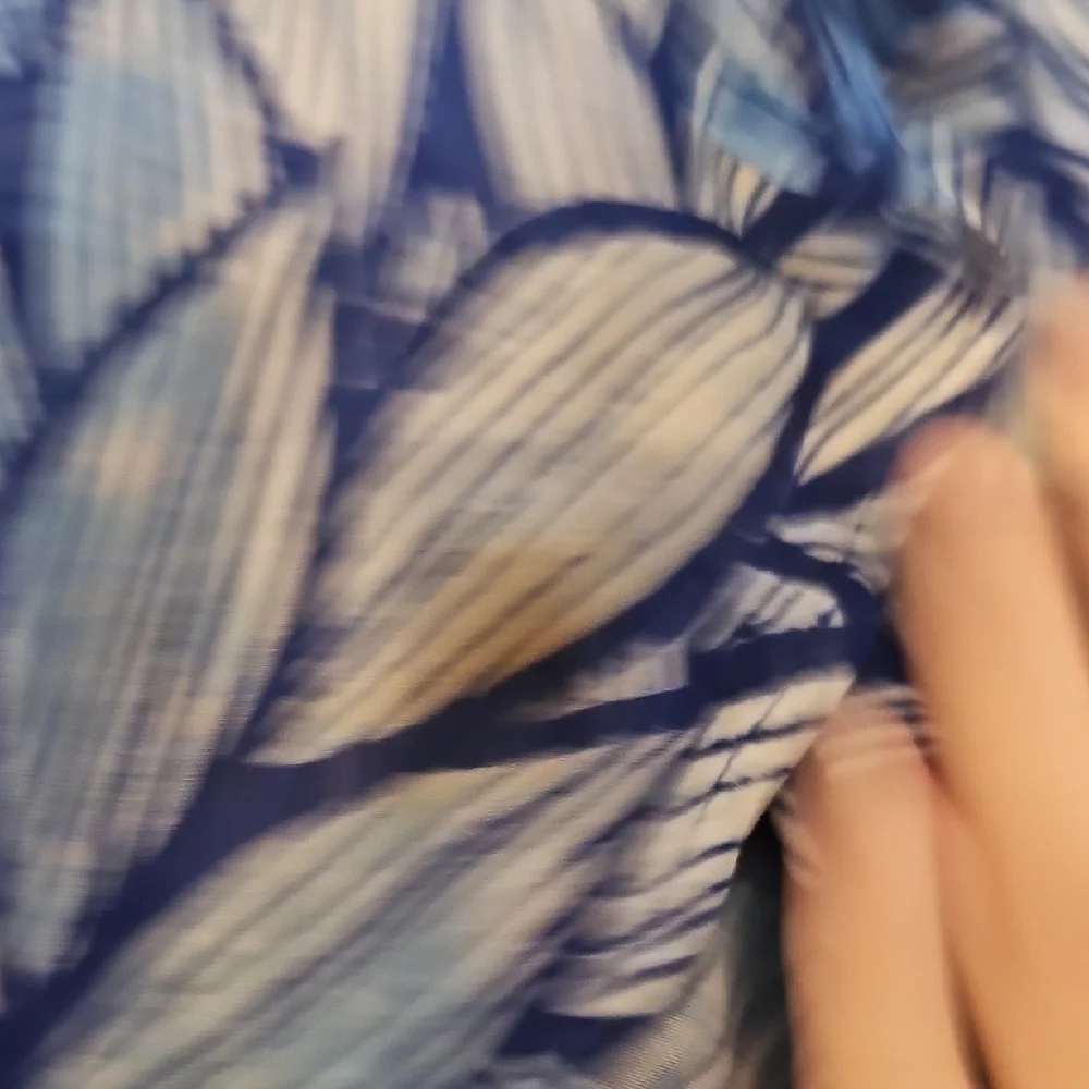 Lulu's Navy Leaf Print Long Sleeve Dress - Picture 4 of 6